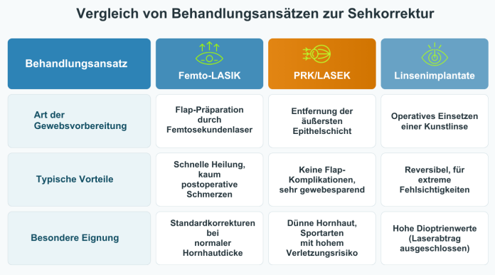 Sehkorrektur Vergleich